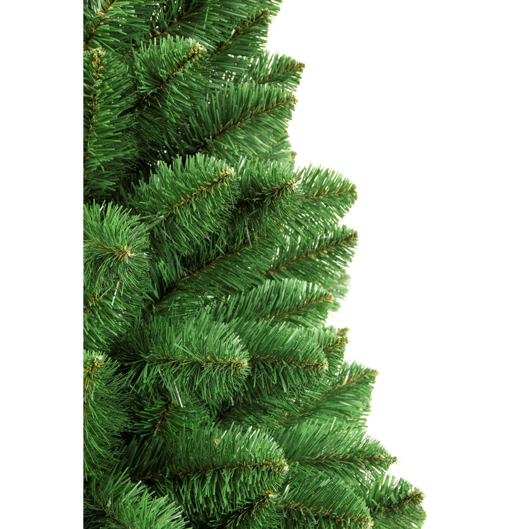 Damich Artificial Fir Tree Pine Christmas Decoration Christmas Tree Incl. Stand Made of PVC Foil 220cm