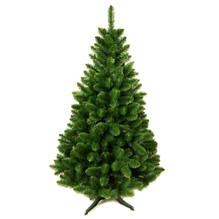 Damich Artificial Fir Tree Pine Christmas Decoration Christmas Tree Incl. Stand Made of PVC Foil 220cm