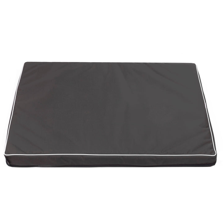 Mestizo Vigo Colchoneta para Perro Cama para Perro Colchoneta para Perro Fondo Antideslizante Tejido de Poliéster Cordura Impermeable (80x60x5cm) Gris Oscuro/Blanco