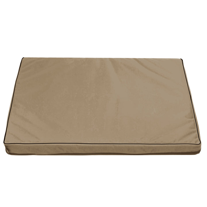 Mestizo Vigo Hundematratze Hundebett Hundematte Matratze für Hunde Rutschfester Boden Wasserdichtes Cordura-Polyestergewebe (80x60x5cm) Beige/schwarz