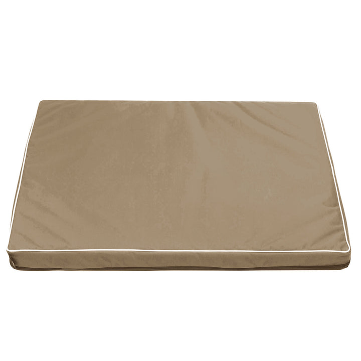 Mestizo Vigo Hundematratze Hundebett Hundematte Matratze für Hunde Rutschfester Boden Wasserdichtes Cordura-Polyestergewebe (80x60x5cm) Beige/weiß