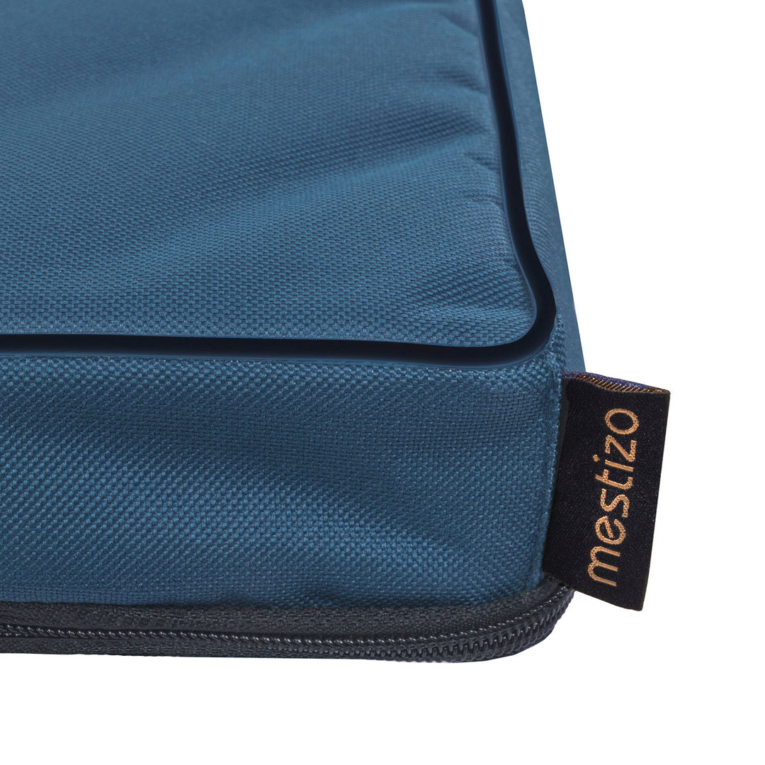 Mestizo Vigo Colchoneta para Perro Cama para Perro Colchoneta para Perro Fondo Antideslizante Impermeable Tejido de Poliéster Cordura (80x60x5cm) Azul/Negro