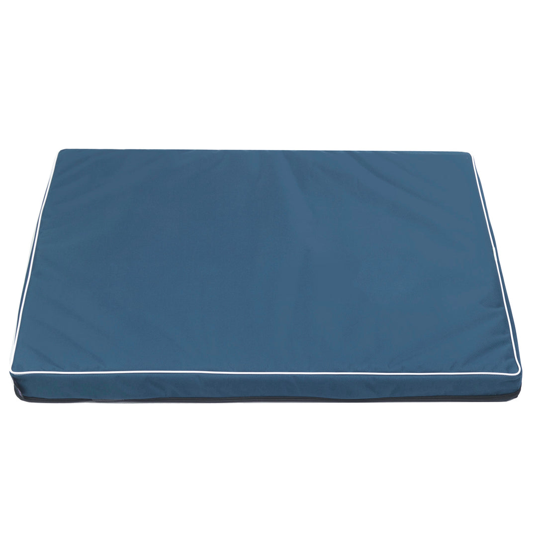 Mestizo Vigo Hundematratze Hundebett Hundematte Matratze für Hunde Rutschfester Boden Wasserdichtes Cordura-Polyestergewebe (80x60x5cm) Blau/weiß