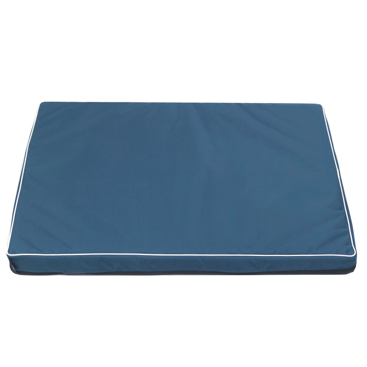 Mestizo Vigo Colchoneta para Perro Cama para Perro Colchoneta para Perro Fondo Antideslizante Impermeable Tejido de Poliéster Cordura (80x60x5cm) Azul/Blanco