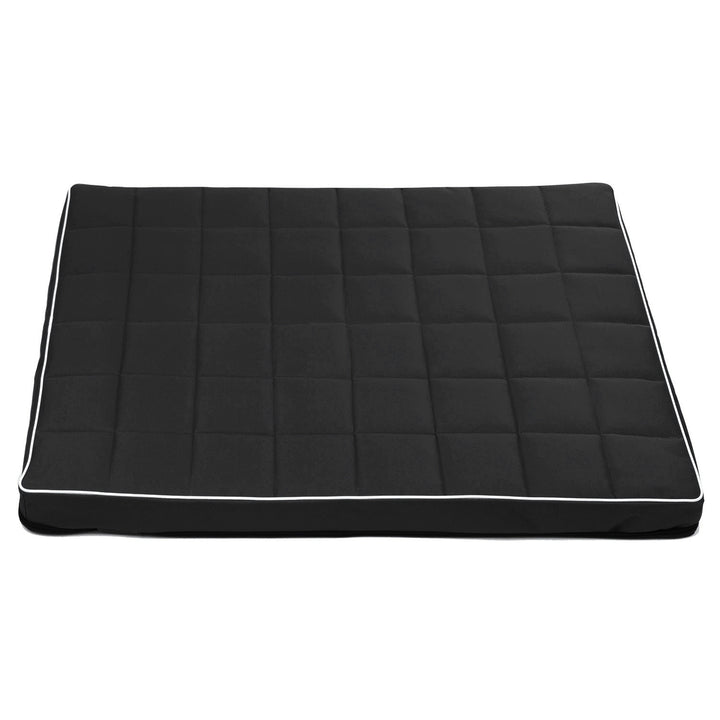 Mestizo Vigo Checked Cama Colchón para Perro Gato Colchoneta para Mascotas (80x60x5cm) en Negro/Blanco