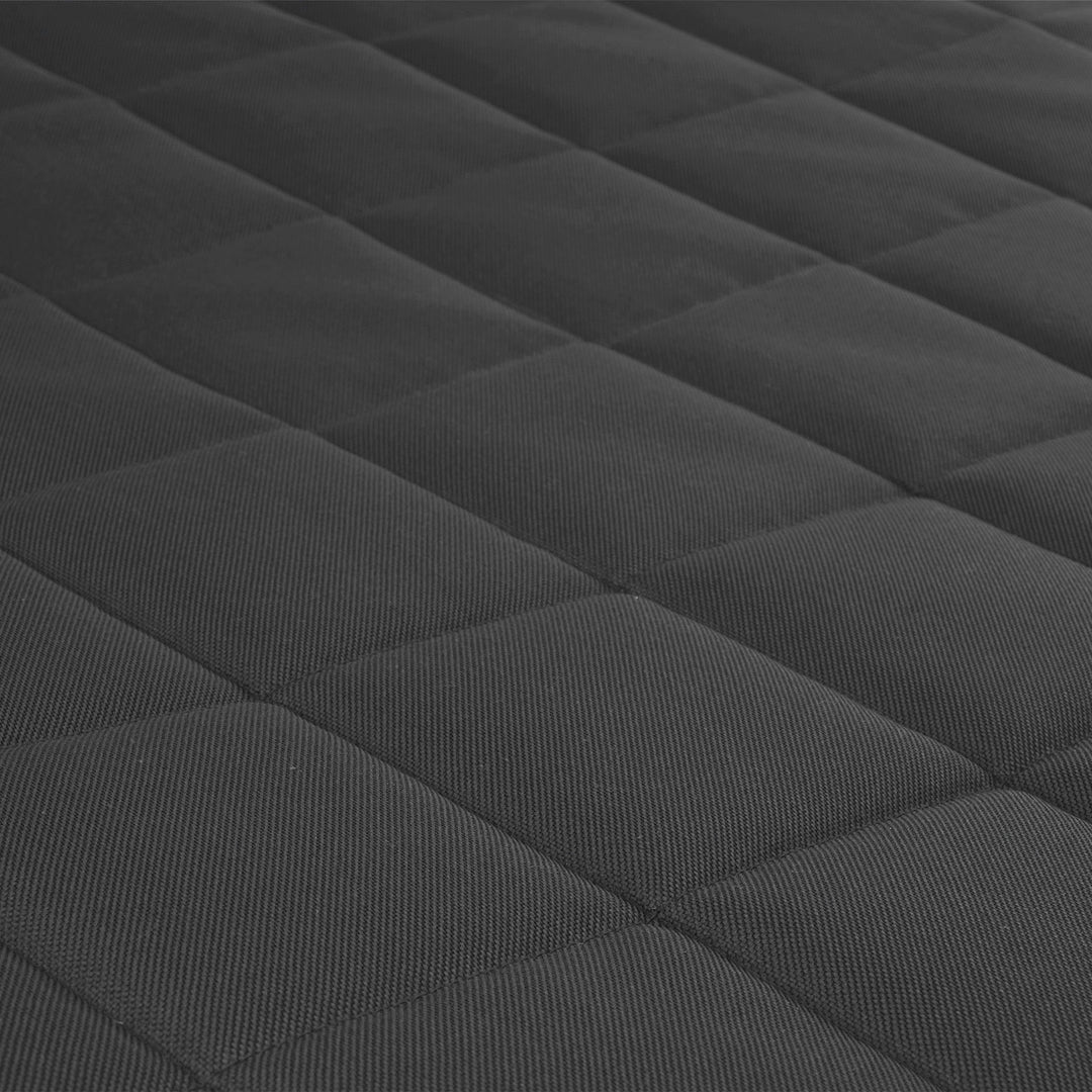 Mestizo Vigo Checked Cama Colchón para Perro Gato Colchoneta para Mascotas (80x60x5cm) en Gris Oscuro/Negro