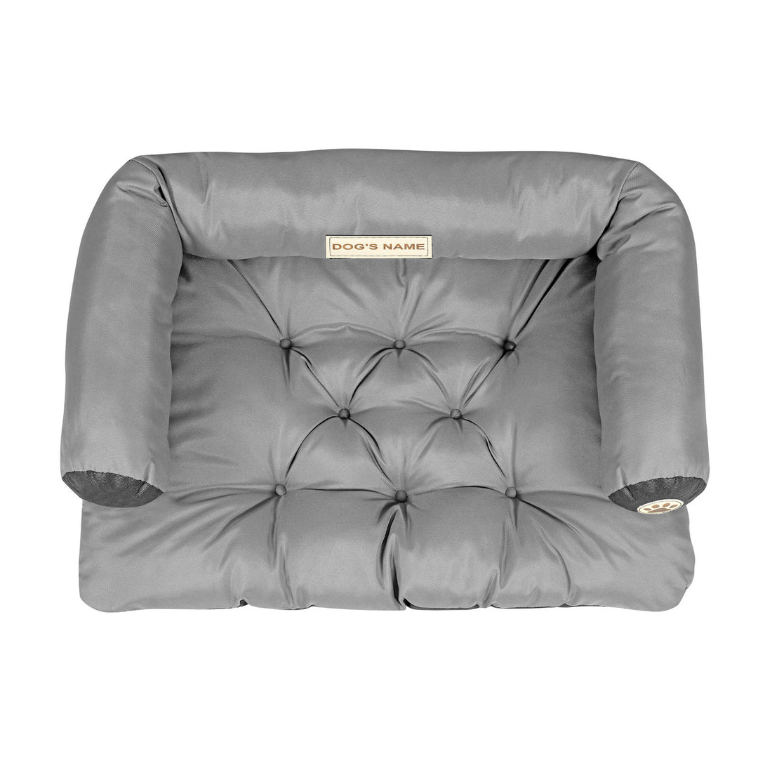 Lit canapé parc pour chien Prestige 80x60 cm imperméable gris