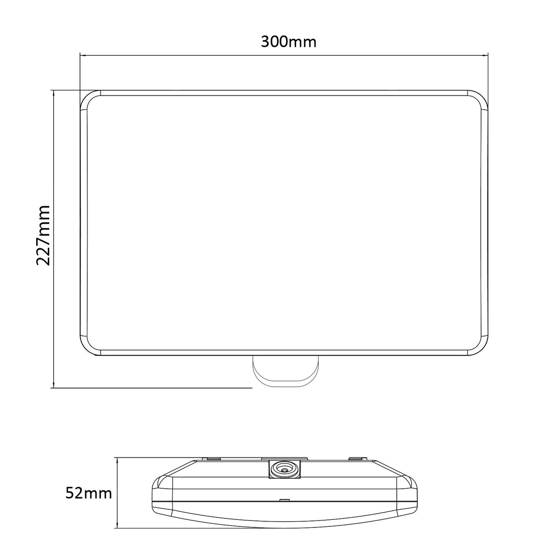 Maclean MCE466 LED Lamp with House Number Sign IR Sensor Dusk to Dawn Dimmable 20W IP65 1600lm