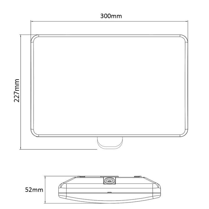 Maclean MCE466 LED Lamp with House Number Sign IR Sensor Dusk to Dawn Dimmable 20W IP65 1600lm