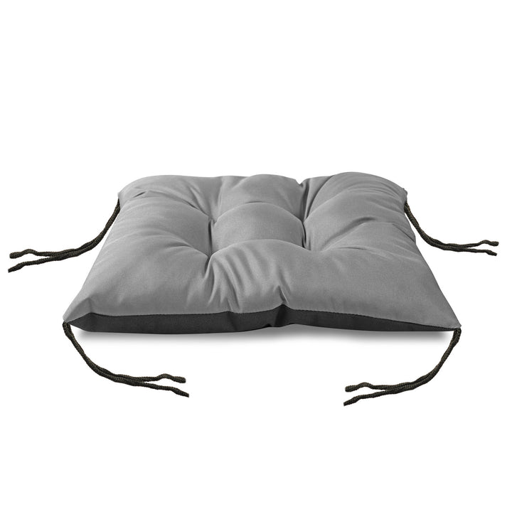 Coussin de chaise de jardin imperméable gris 42 x 42 cm