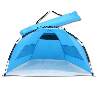 SIESTA BEACH CAMP Tenda da Spiaggia Ombrellone Protezione dal Vento Camping 220 x 125 x 120cm
