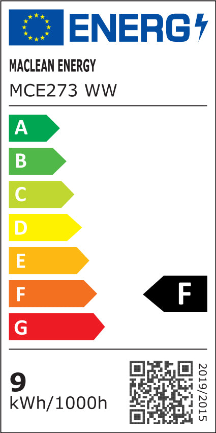 Maclean MCE273 6x Bombilla LED E27, 9W, 220-240V CA, WW blanco cálido, 3000K, 920lm