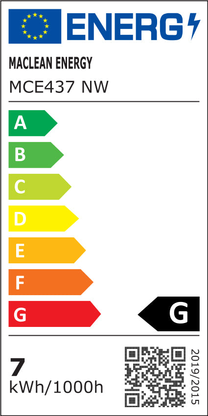 6x Maclean LED-Lampe, GU10, 7W, 220-240V~, 50/60Hz, neutralweiß, 4000K, 490 Lumen, MCE437 NW