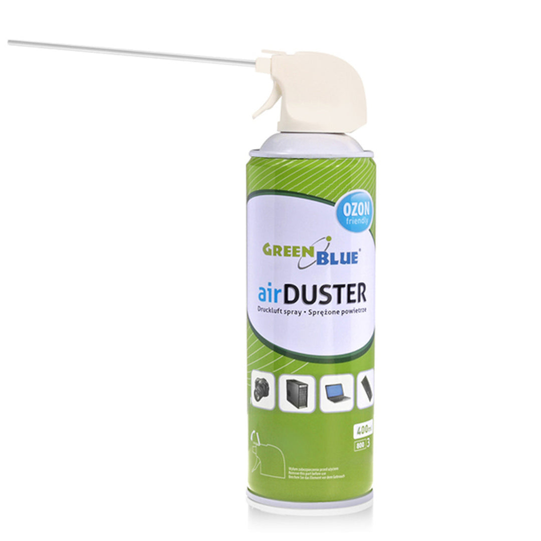 Green Blue GB400 Druckluft Spray 12 x 400ml Air Duster Reinigung Druckluftspray Druckluftreiniger Pressluft Computer Reiniger