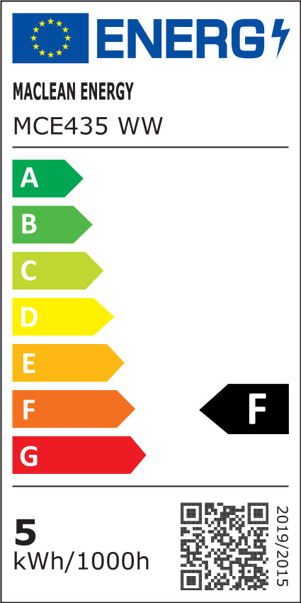 6x Maclean LED-Glühbirne, GU10, 5W, 220-240V~, 50/60Hz, Warmweiß, 3000K, 400 Lumen, MCE435 WW