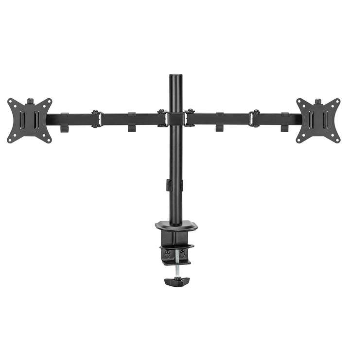 Maclean MC-754N Double Monitor Desk Mount Holder 17"-32" 2x 9kg VESA 75x75 100x100 Tilting Rotating HQ