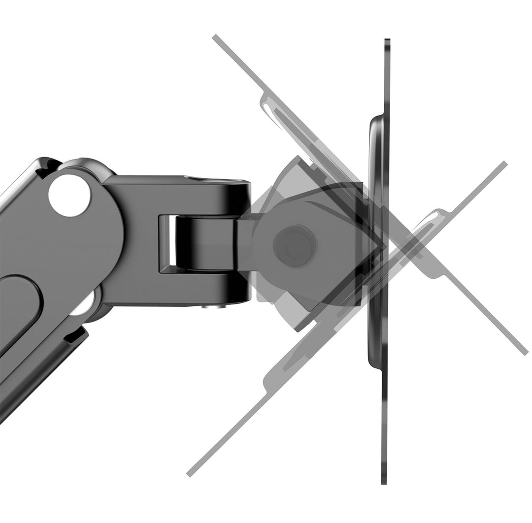 Maclean MC-861N 2-Fach Monitorhalterung Tischhalterung für 2 Monitore mit Gasfeder, Monitorarm Monitorhalterung 13"-27" bis 14kg (2x7kg) VESA 75x75 100x100 Schwarz