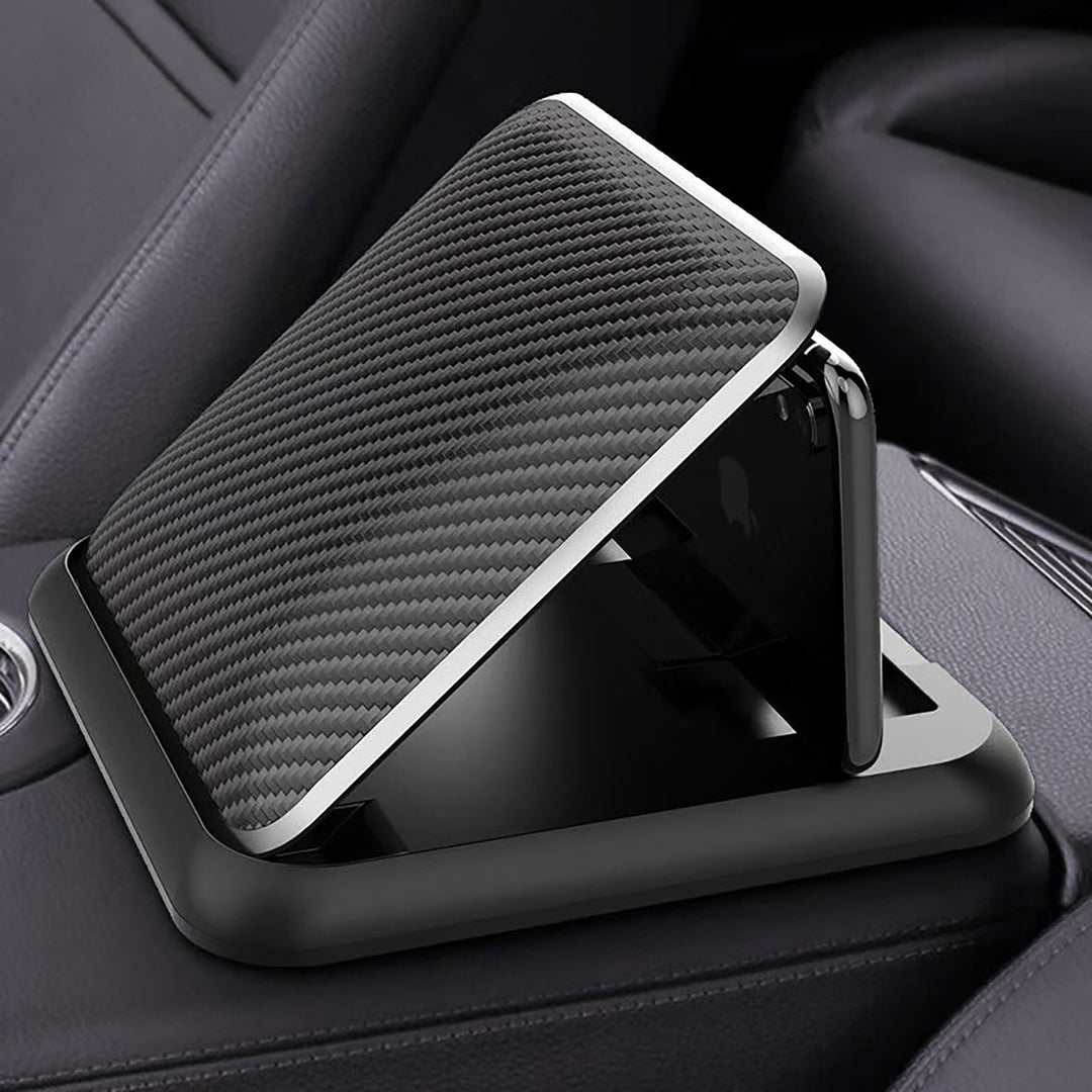 Maclean dashboard mobile holder car phone holder, carbon, MC-859