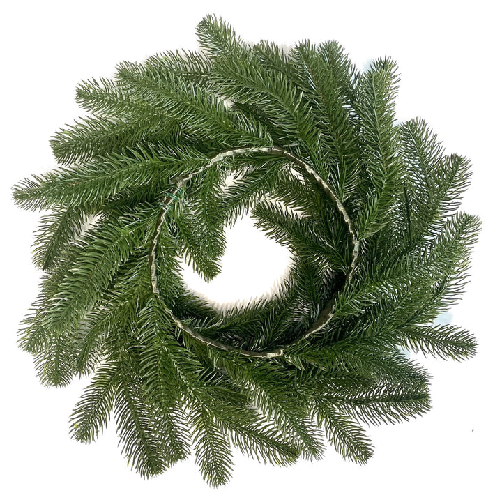 Christmas Headdress, Classic green natural look and elegance, 40 cm