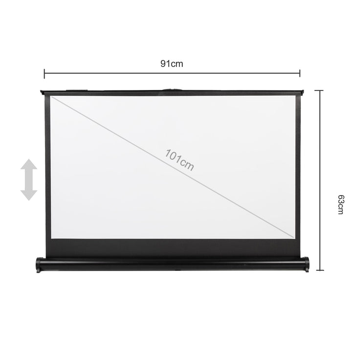 Maclean MC-962 Écran de projection portable compact bureau 40" 16:9