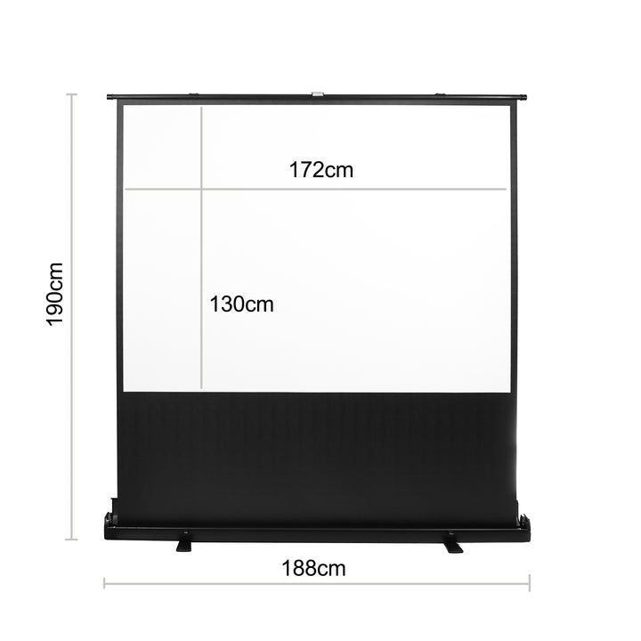 Maclean MC-963 Écran de projection portable compact sur pied 86" 4:3,