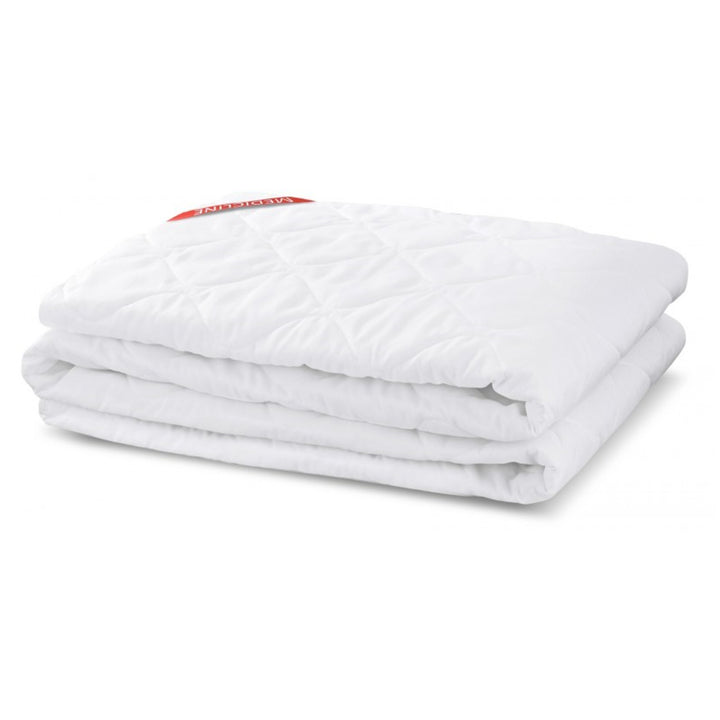 AIO FACTORY Surmatelas/couverture de matelas Ecco matelassé avec élastique, taille 160x200cm en blanc