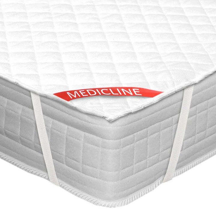 AIO FACTORY Premium Waterproof Mattress Protector Topper 80x200 White Hypoallergenic Ultrasonic Quilting