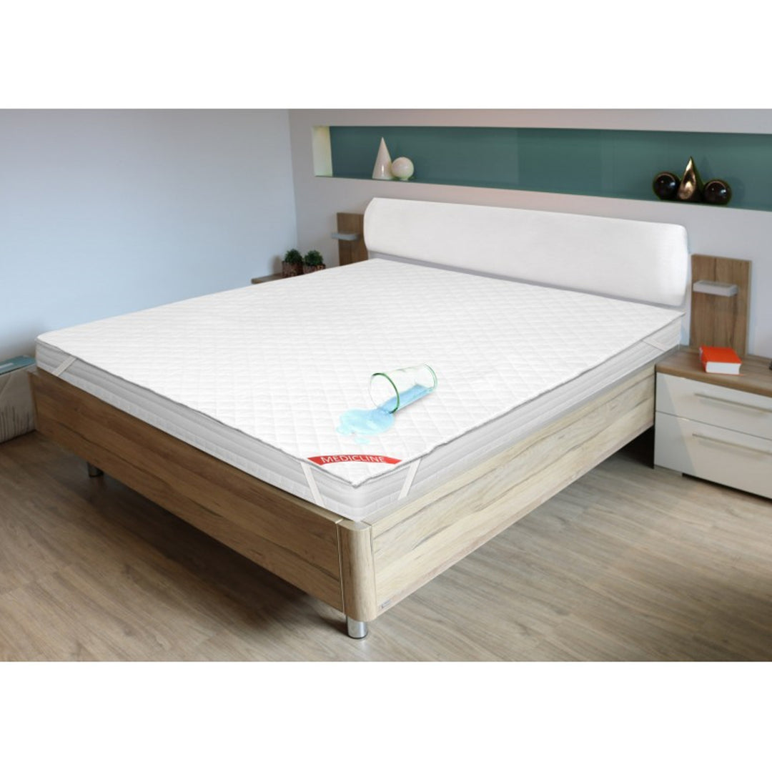 AIO FACTORY Medicline Premium Cubrecolchón Impermeable Protector Acolchado 80x200cm Blanco