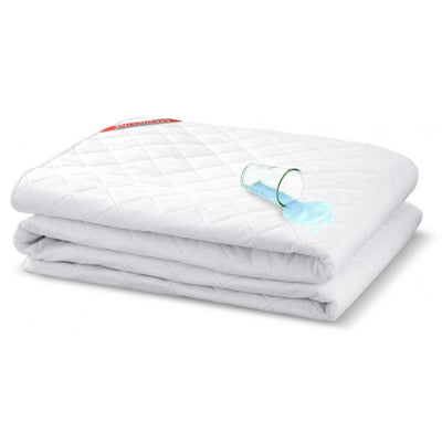 AIO Factory Premium impermeabilizan el colchón topper 140x200 acolchado ultrasónico hipoalergénico blanco