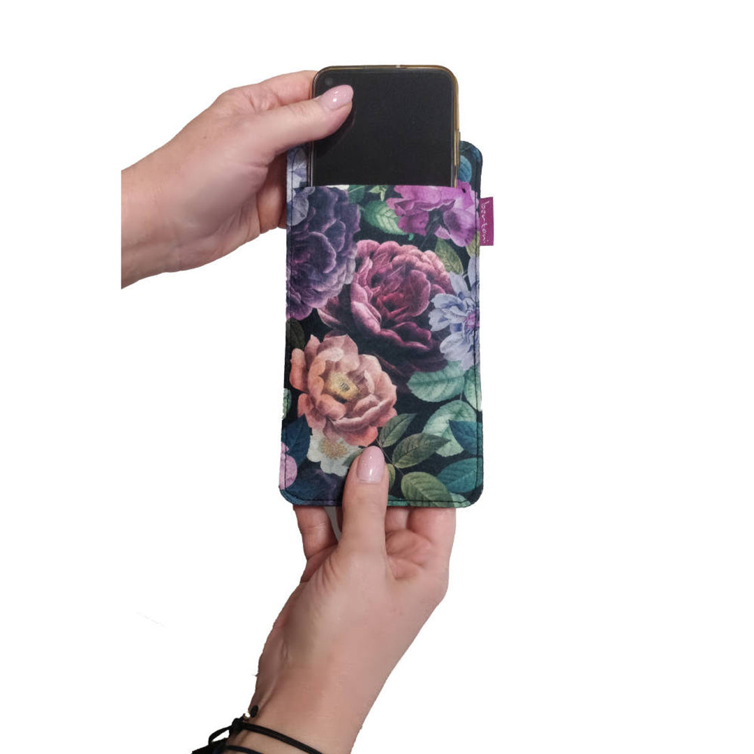 Bertoni Funda para Smartphone de Fieltro Ecológico (105x195 mm, Diseño Enigma) EE0025