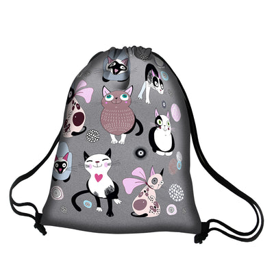 Bertoni Drawstring Shoe Bag Backpack Schoolbag verstelbare riemlengte waterdichte A4