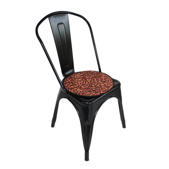 Bertoni Cojín para Silla Cojín Decorativo de Fieltro  Asiento para Cocina (35 cm, Café) EE0061