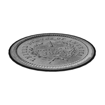 Arco Design Orto Cuscino Cuscino, Decorativo Felpe Sedia Cuscino, Diametro 35 cm, Copertina Rotonda (Coin) EE0065