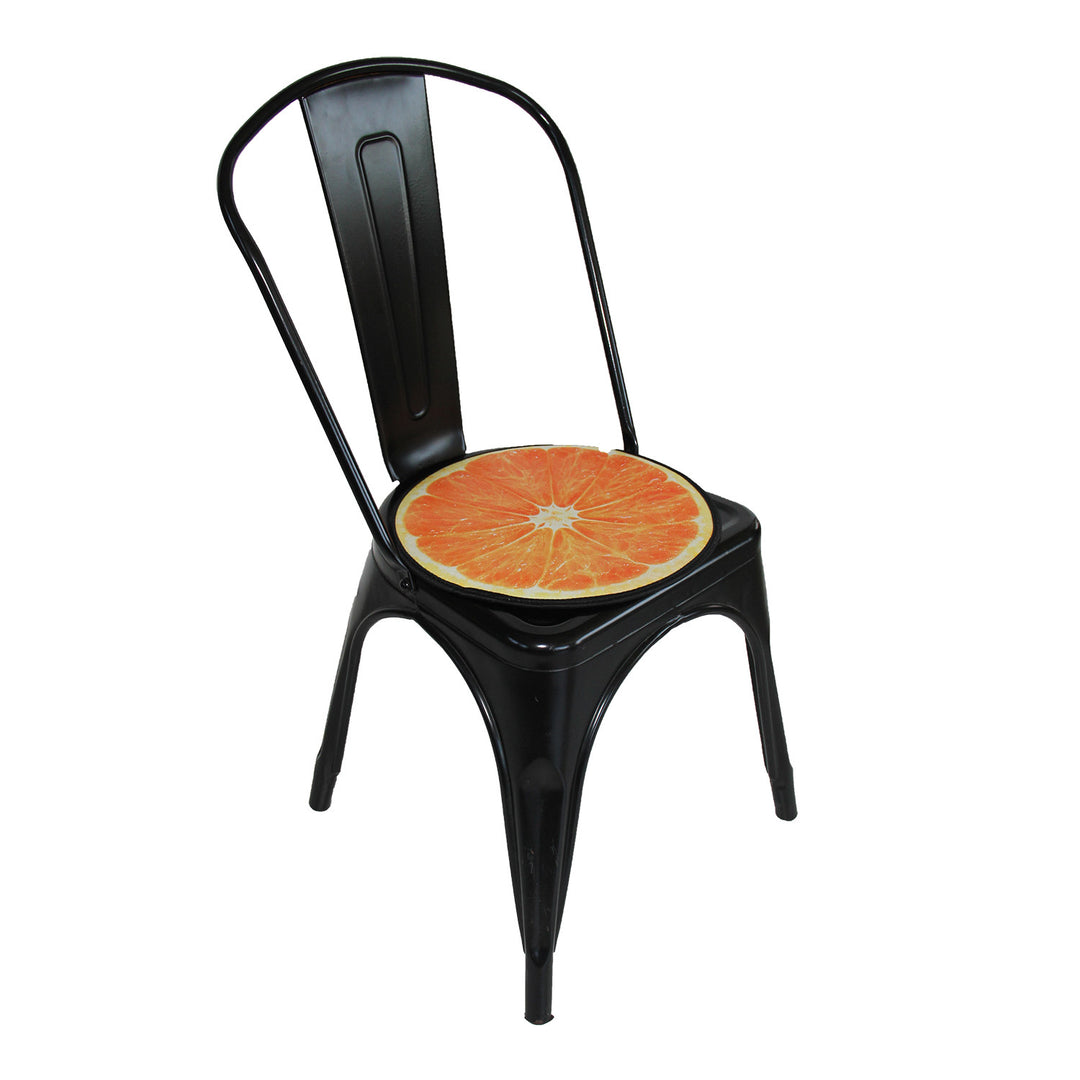 Bertoni Cojín para Silla Cojín Decorativo de Fieltro  Asiento para Cocina (35 cm, Naranja), EE0066