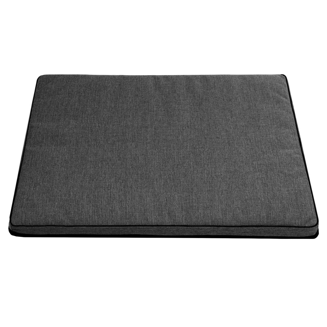 Mestizo Cama Colchón Leon Standard para Perro y Gato Funda Lavable (Gris Oscuro/Negro, 80x60x5cm)