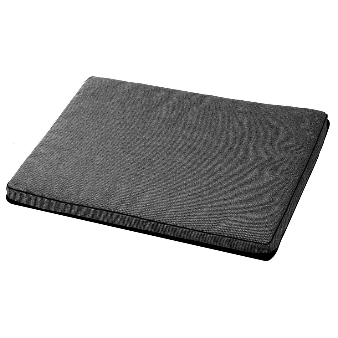 Leonard Standard Dog Pet Mattress Flat Bed Rabbit Cat 80x60cm Dark Grey Black Trim Washable Cover Resistant Sturdy