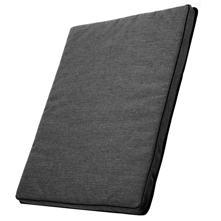 Mestizo Cama Colchón Leon Standard para Perro y Gato Funda Lavable (Gris Oscuro/Negro, 80x60x5cm)