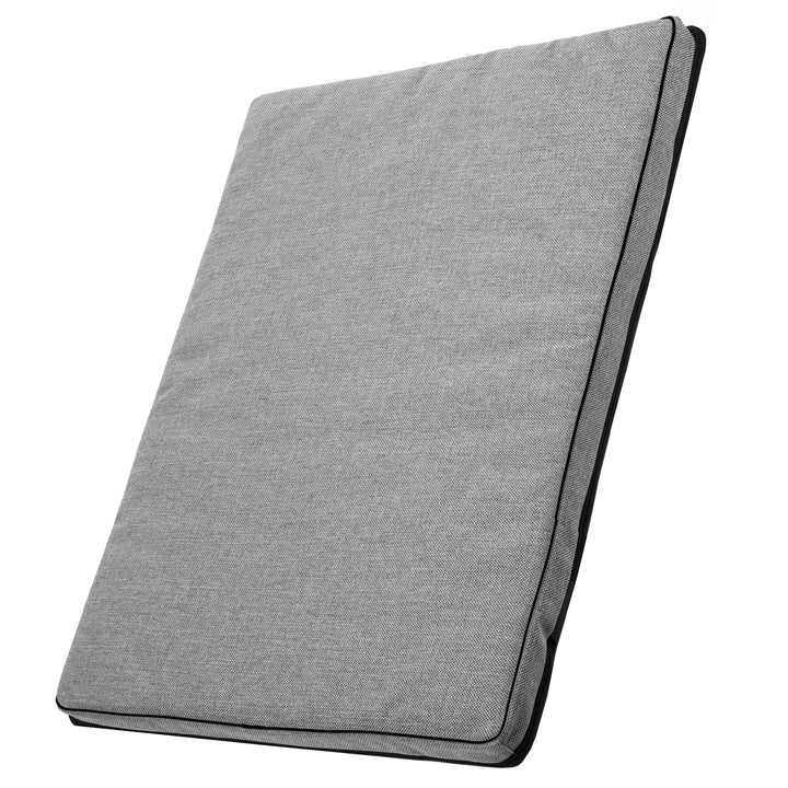 Mestizo Cama Colchón Leon Standard para Perro y Gato Funda Lavable (Gris Claro/Negro, 80x60x5)