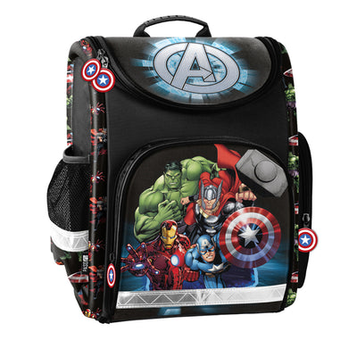 Paso AV23DD-524 Avengers Schultasche, Kinderrucksack, Reißverschlusstasche, ergonomische Rückseite, wasserdicht