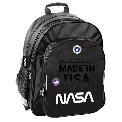 NASA Paso PP23SA-090 sNASA Schulrucksack mit 3 Fächern, 38 x 29 cm, Seitentaschen, ergonomischer Rücken, gepolstert, leicht, wasserdicht