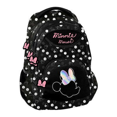 Paso DM23KK-278 Minnie Mouse Schulrucksack, 3 Fächer, Seitentaschen, Mädchen-Schultasche, niedlich