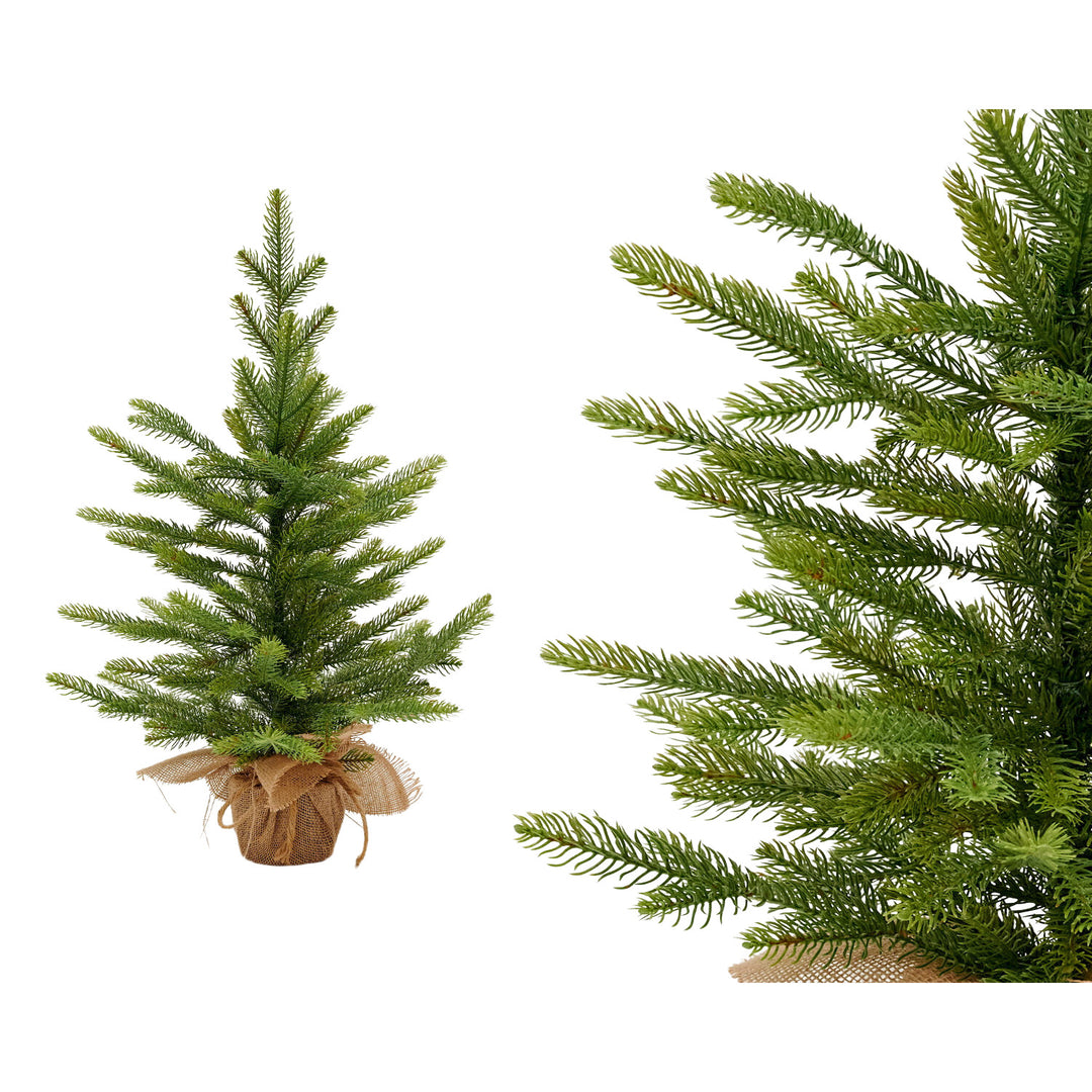 Mini sapin de Noël artificiel Virpol. dans un pot de jute, 65cm