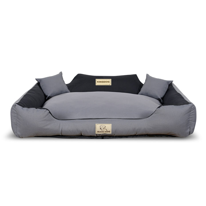 Cama para perro KINGDOG KINMIC115/95C-SZ 115x95 cm gris/negro