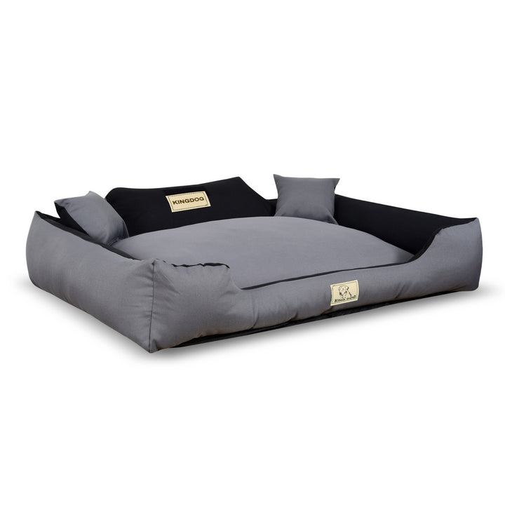 Cama para perro KINGDOG KINMIC115/95C-SZ 115x95 cm gris/negro