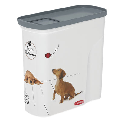 Curver petlife 2l huisdier opslagcontainer honden kattenvoeding met deksel met deksel