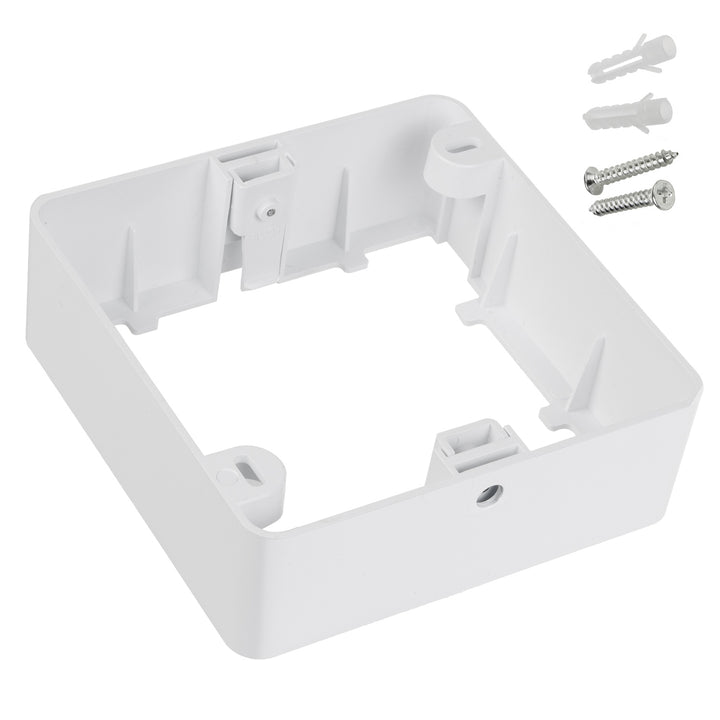 Maclean Aufputzadapter, für LED-Panel 9W, quadratisch, 120*120*38mm, MCE378 S