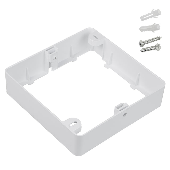 Maclean MCE379 S Adaptateur pour montage en saillie, pour panneau LED 18W, carré, 170*170*38mm,