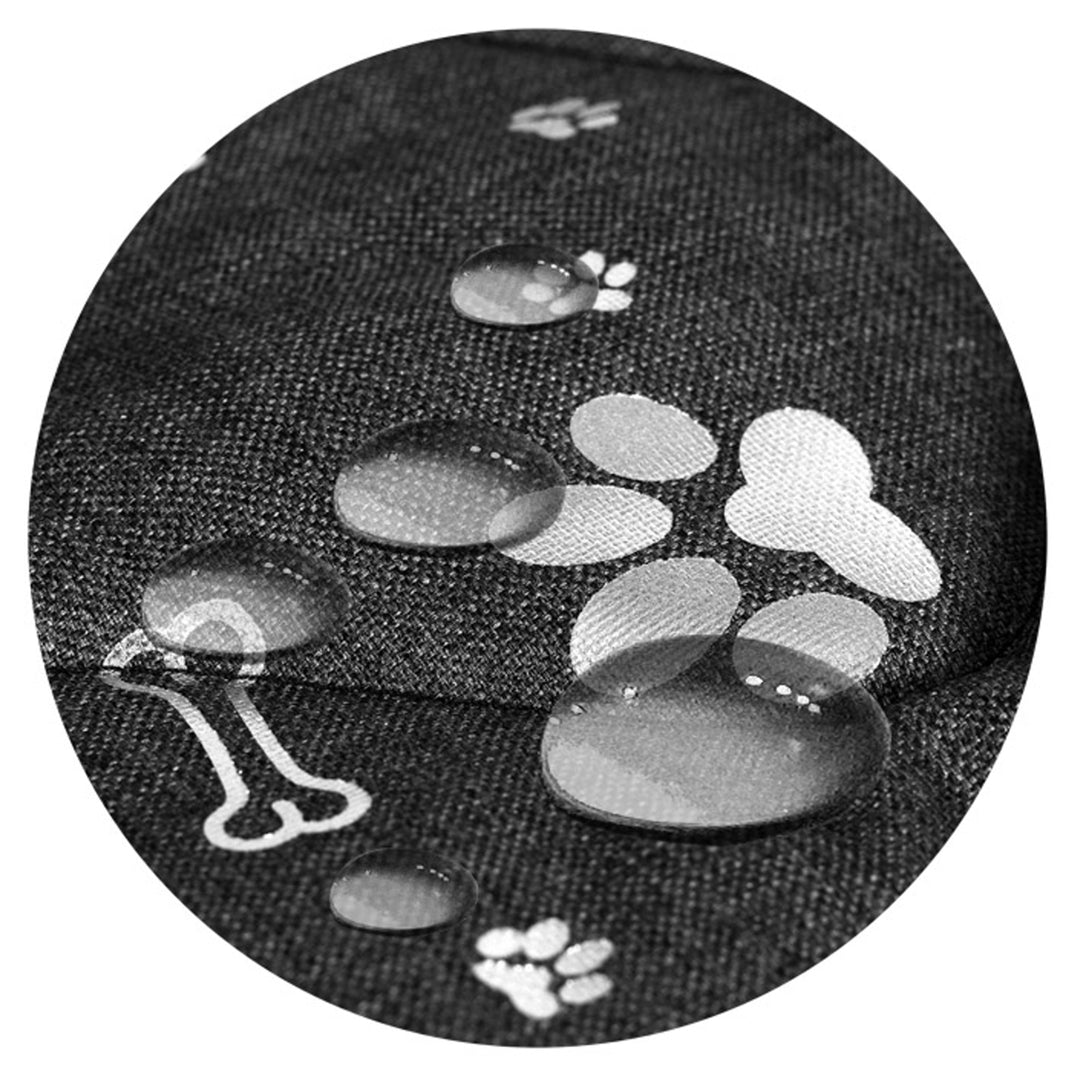 AIO Prestige Tapis pour chien imperméable graphite 120x80 cm design: os