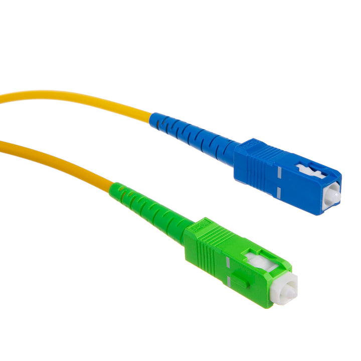 Maclean fiber optic patchcord cable, SC/APC-SC/UPC SM 9/125 LSZH, single mode, 1m length, simplex, G657A2, MCTV-401