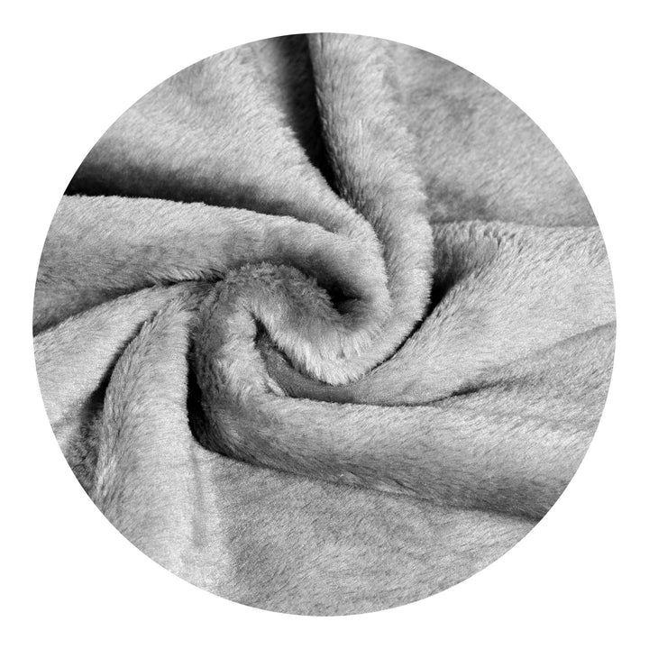 Medicline Thick Acrylic Blanket Antiallergic Fabric Material: Acrylic 100%, Weight: 570 g/m2 Smooth blanket (160 x 200 cm, Gray)